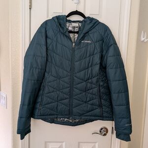 Columbia Women's Teal Hooded Puffer Jacket - Women's Powder Lite™ Hooded Jacket
